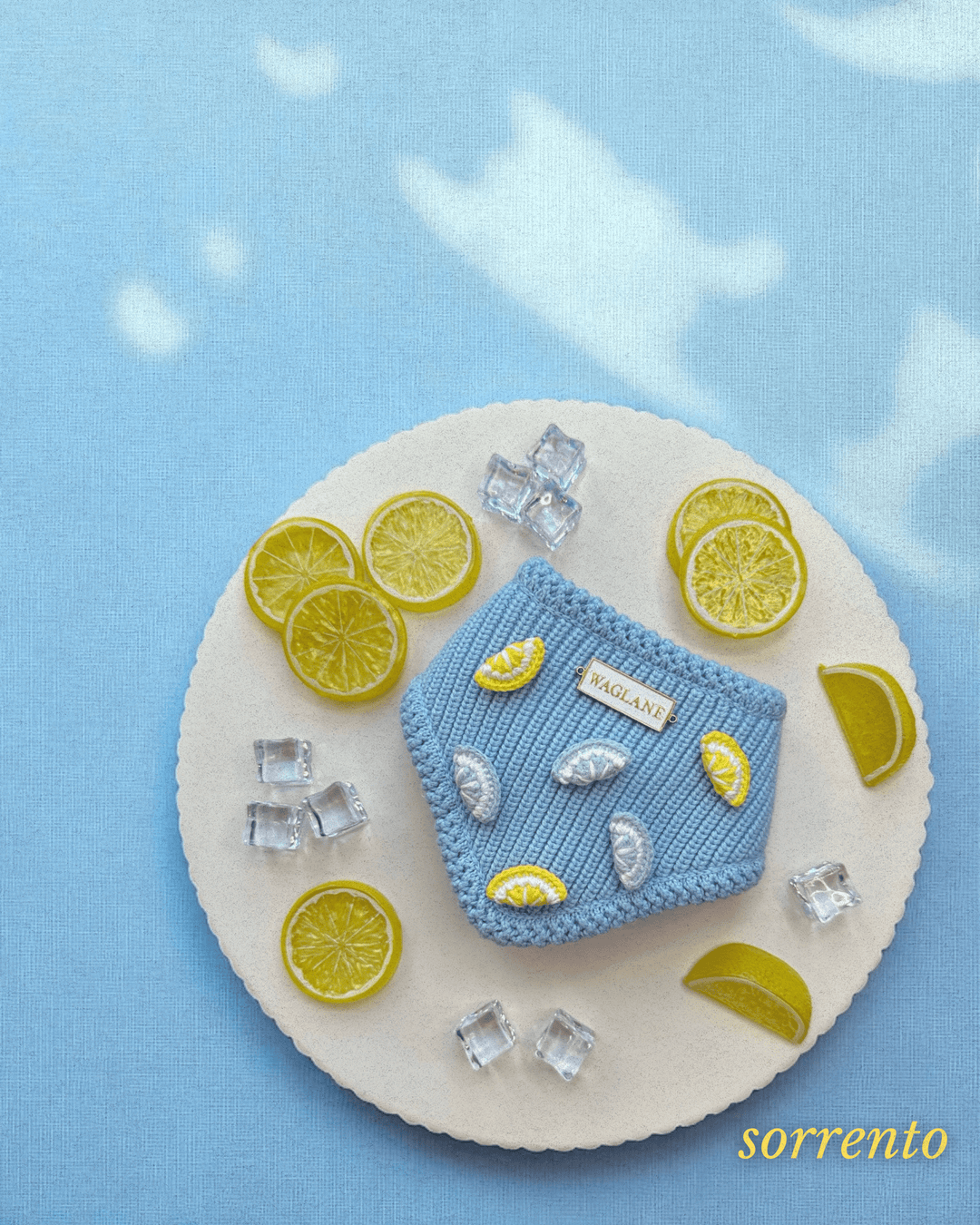 Aperol Summer Lemon Dog Bandana