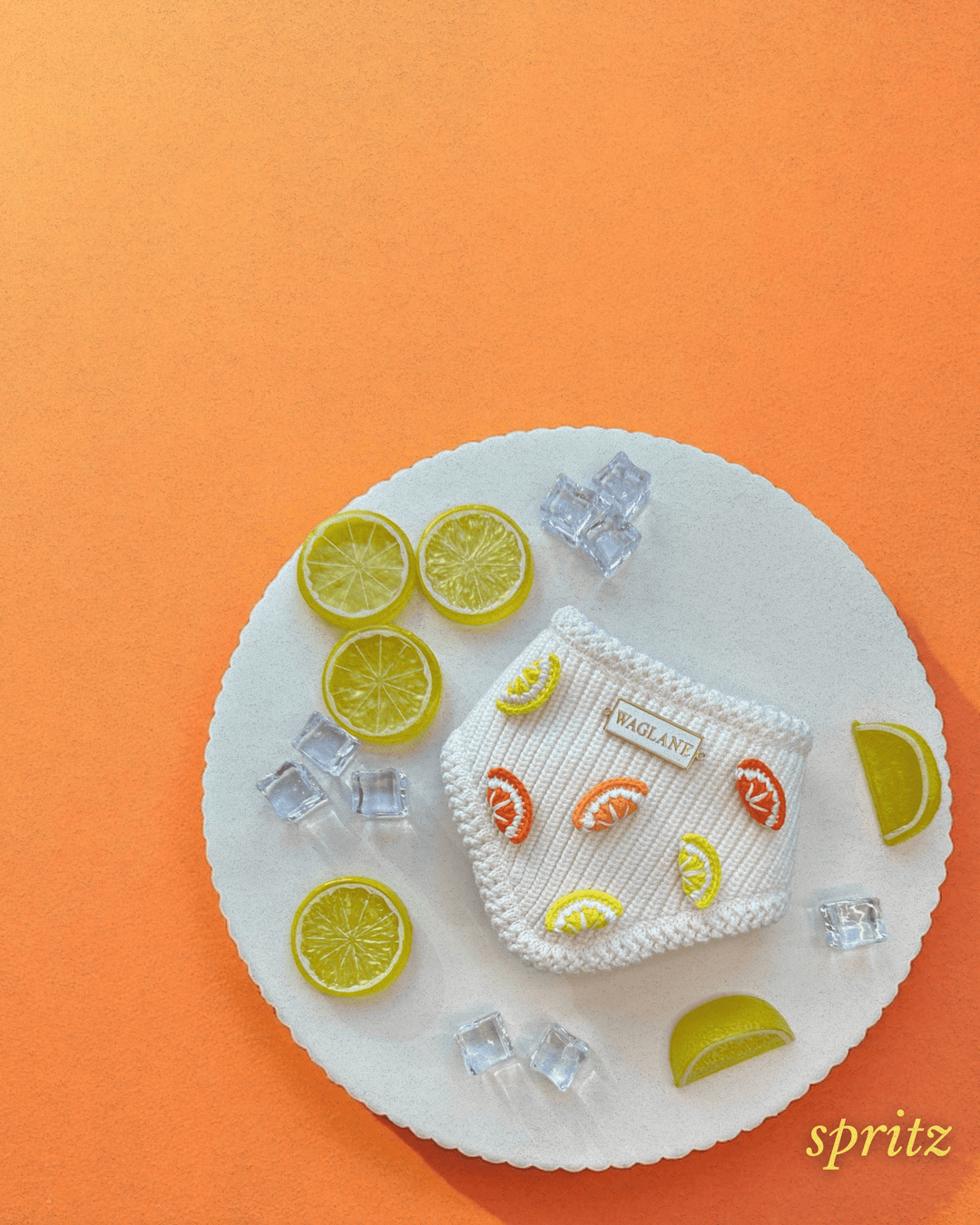 Aperol Summer Lemon Dog Bandana
