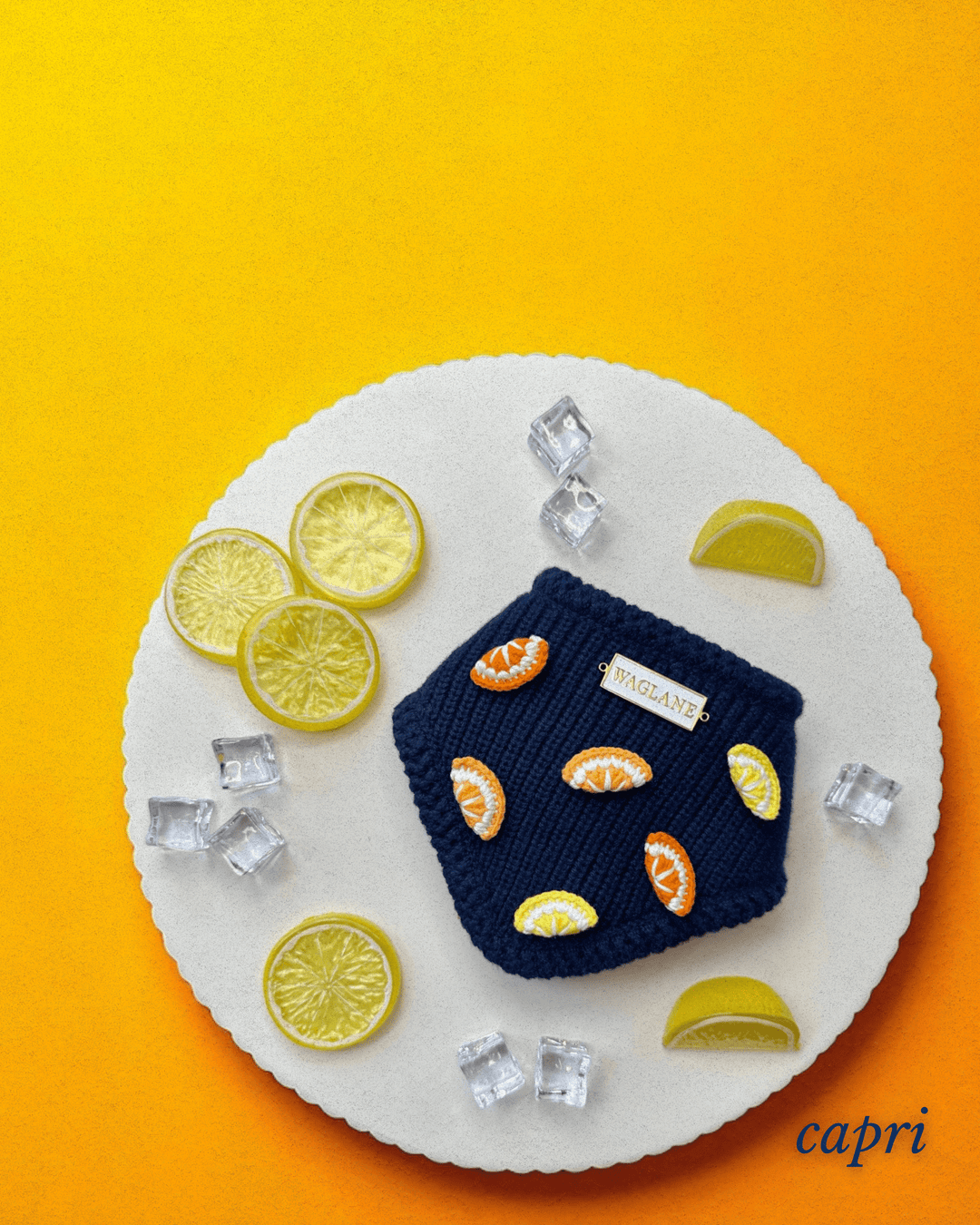 Aperol Summer Lemon Dog Bandana