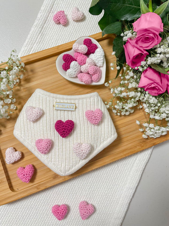 Valentine Heart Applique Bandana - Waglane