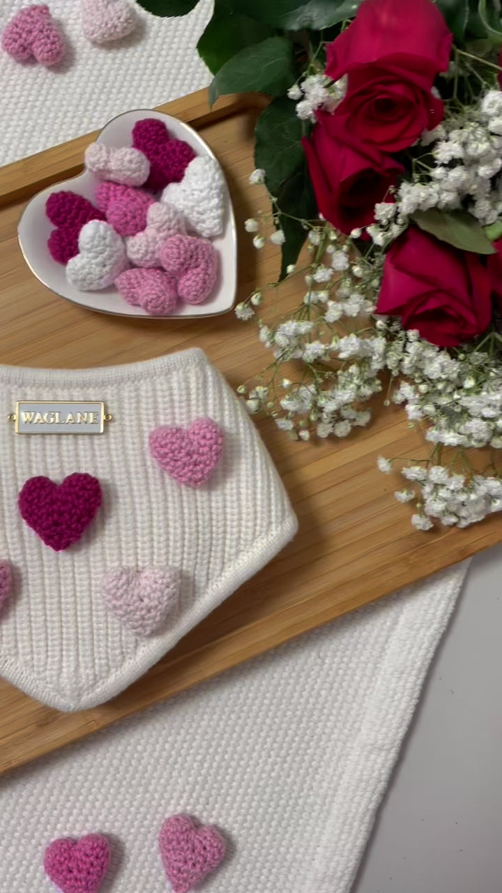 Valentine Heart Applique Bandana